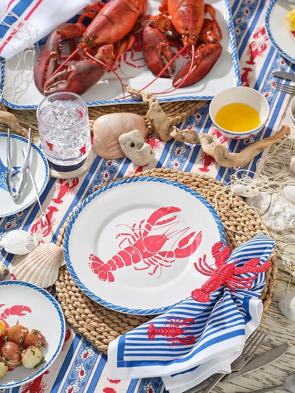 Sur La Table Seaside Dining Collection – Coastal Melamine Tableware